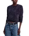 Bella Dahl Crew Neck Chenille Sweater In Galaxy Smoke In Multi