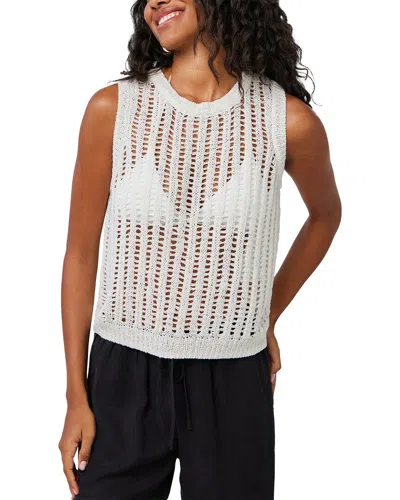 Bella Dahl Crew Neck Vest In White