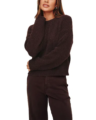 Bella Dahl Crewneck Sweater In Burgundy