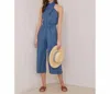 Bella Dahl Crisscross Jumpsuit In Deep End In Multi