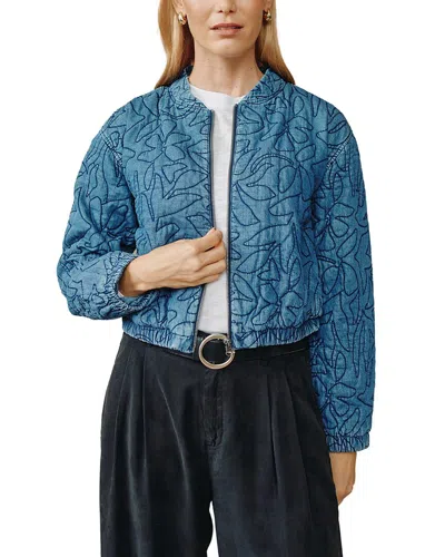 Bella Dahl Cropped Flora Jacket In Indigo In Blue