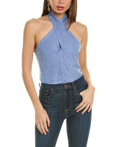Bella Dahl Cross Neck Smocked Halter Top