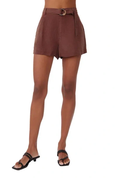 Bella Dahl D-ring Belted High Waist Shorts