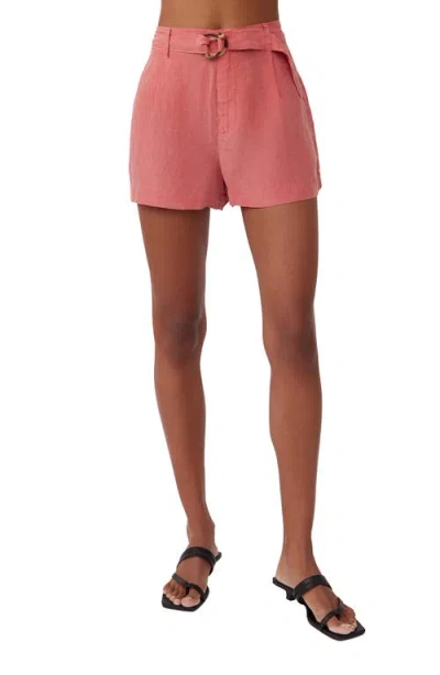 Bella Dahl D-ring Belted High Waist Shorts
