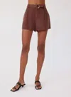 Bella Dahl D-ring Sash Belt Short In Casablanca Brown In Multi