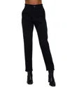 Bella Dahl Dakota Frayed Ankle Trouser In Black