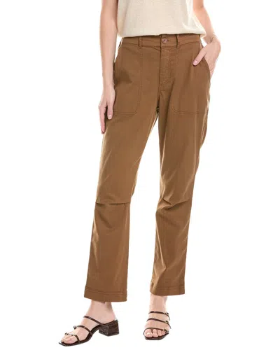 Bella Dahl Darted Knee Utility Pant In Brown