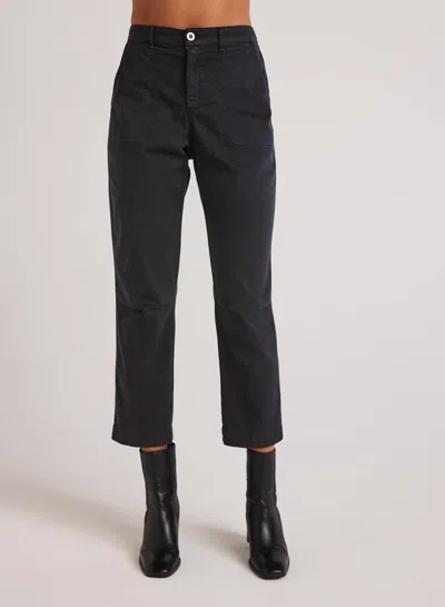 Bella Dahl Darted Knee Utility Trouser In Soft Black In Multi