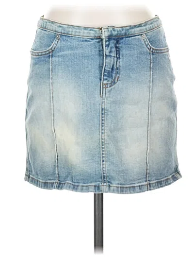 Pre-owned Bella Dahl Denim Skirt In Blue