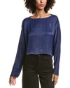 Bella Dahl Dolman Sleeve Blouse In Blue