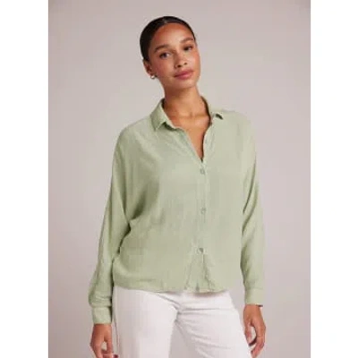 Bella Dahl Dolman Sleeve Button Down In Green