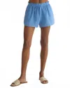 Bella Dahl Dolphin Short With Tie In Riviera Blue In Blue