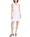 Bella Dahl Drawstring Mini Dress In White