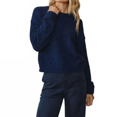 Bella Dahl Drop Shoulder Sweater In Eclipse Blue In Multi