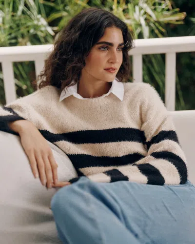 Bella Dahl Drop Shoulder Sweater In White