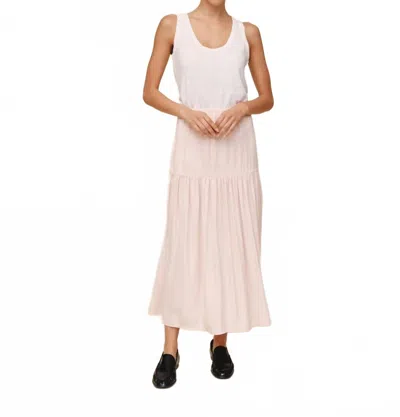 Bella Dahl Drop Waist Ruffle Maxi Skirt In Cherry Blossom In Pink