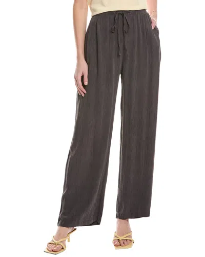 Bella Dahl Easy Pleated Wide Leg Pant In Grey