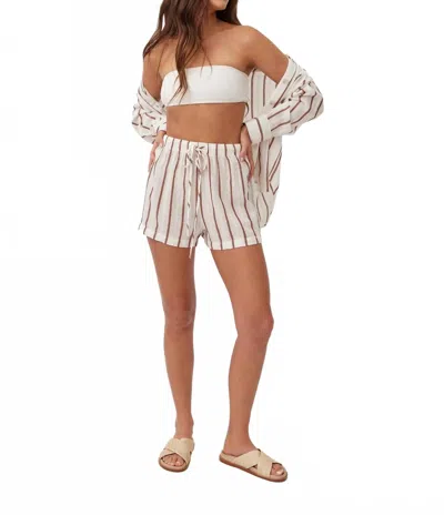 Bella Dahl Easy Short In Sienna Stripe In Multi