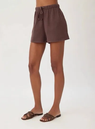 Bella Dahl Easy Shorts In Marrakech Brown