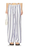 Bella Dahl Coastal Stripe Wide Leg Pants In Coastal Ombre Stripe