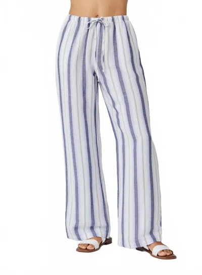 Bella Dahl Coastal Stripe Wide Leg Pants In Costal Ombre Stripe