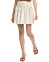Bella Dahl Elastic Shirred Skirt In Nude