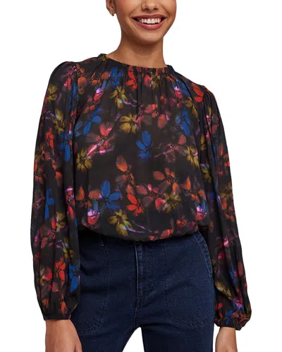 Bella Dahl Elastic Shirred Top In Multi