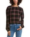 Bella Dahl Elastic Shirred Top In Multi