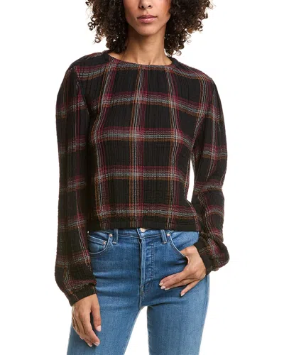 Bella Dahl Elastic Shirred Top In Multi
