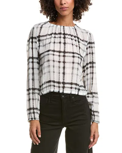 Bella Dahl Elastic Shirred Top In White