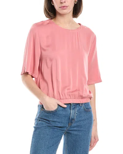Bella Dahl Elastic Waist Top In Pink