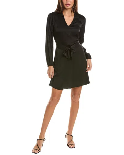 Bella Dahl Elastic Waist Tunic Dress In Black