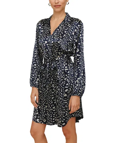 Bella Dahl Elastic Waist Tunic Dress In Blue