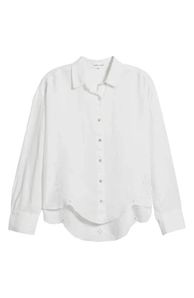 Bella Dahl Embroidered Eyelet Linen Button-up Shirt