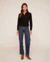 Bella Dahl Fitted Button Down In Black