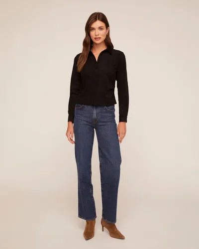 Bella Dahl Fitted Button Down In Black