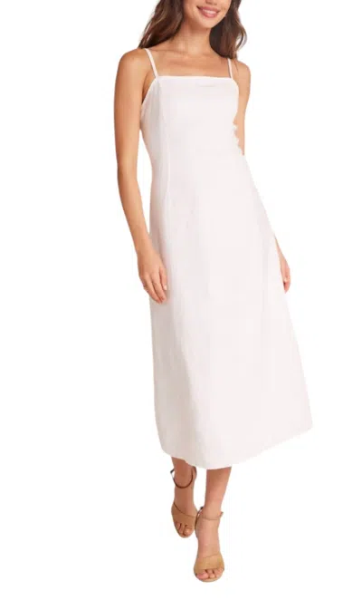Bella Dahl Fitted Cami Midi Dress In Wht In Neutral