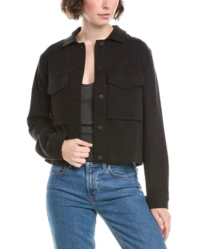Bella Dahl Flap Pocket Jacket In Brown