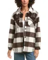 Bella Dahl Flap Pocket Shacket In Brown
