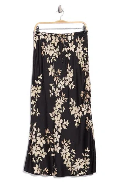 Bella Dahl Floral Print Bias Cut Maxi Skirt