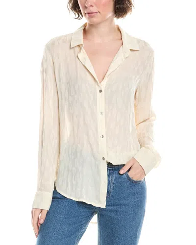 Bella Dahl Flowy Button Down In Gray