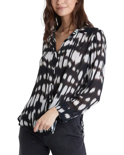 Bella Dahl Flowy Button Down Shirt In Black