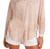 Bella Dahl Oversize Sheer Button-up Top In Multi