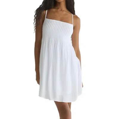 Bella Dahl Flowy Pintuck Dress In White