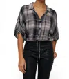 Bella Dahl Classic Button Down In High Desert Plaid In Multi