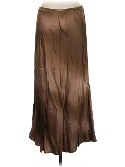 Pre-owned Bella Dahl Formal Skirt In Brown
