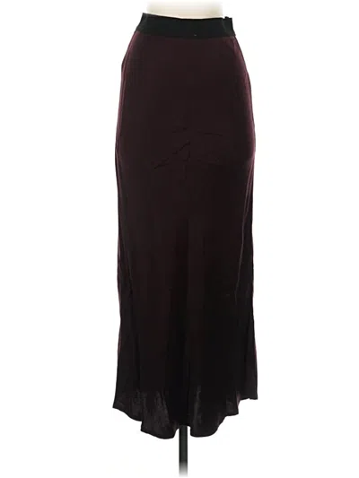 Pre-owned Bella Dahl Formal Skirt In Burgundy