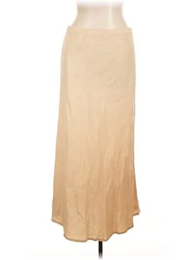 Pre-owned Bella Dahl Formal Skirt In Tan
