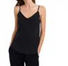 Bella Dahl Frayed Cami In Vintage Black In Black