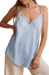 Bella Dahl Frayed Tencel Cami In Sunbleach Wash In Sun Bleach Wash